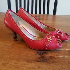 Franco Sarto Peek Toe Pumps